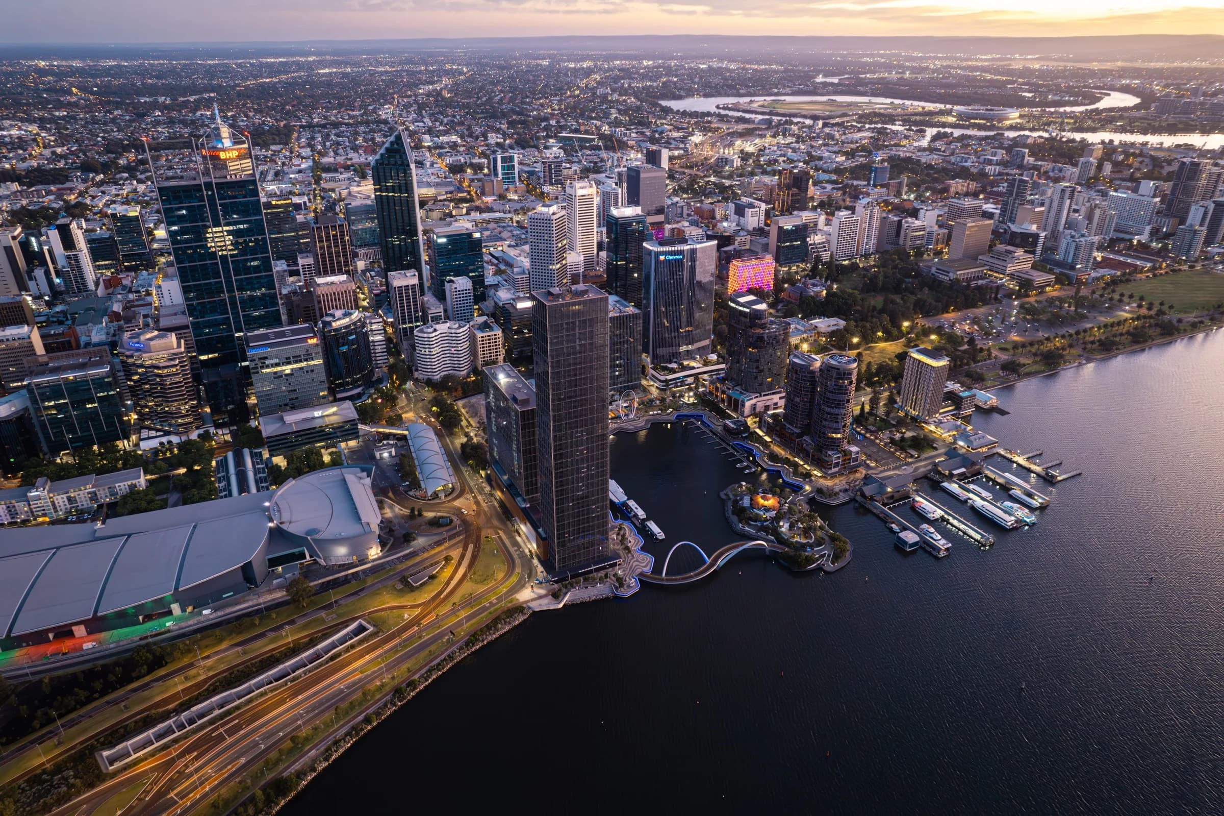Perth Waterfront at Twilight
